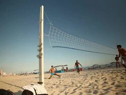 Soccer volleyball Stock Footage