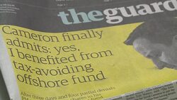 CLEAN : Cameron admission on offshore fund dominates UK front pages News Clip