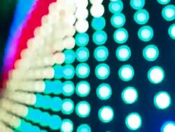 Defocused of blinking circle Stock Footage