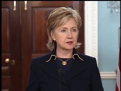 Secretary of State Hillary Clinton on Wednesday announced a four-point diplomatic initiative aimed at rolling back the rise in pirate attacks on commercial ships off the Somali coast Instructional Video