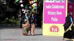 CLEAN : India celebrates victory over polio News Clip