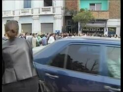 Albania - Protests over arrest of radio owner News Clip