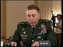 General presents report, says military needs more time in Iraq News Clip