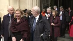 Celebrities and officials attend service celebrating the life and work of Lord Attenborough News Clip