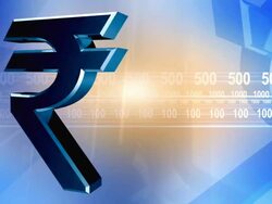 Animated Indian Rupee Symbol Stock Footage