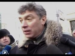 VOICED: Manifestacion rusa bajo cero News Clip