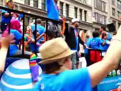 AT&T Live Proud, Gay Pride Parade, New York City Stock Footage