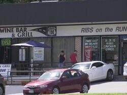 Stores on Central Park Ave. Stock Footage