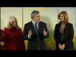 Gordon Brown campaigning in Herfordshire News Clip