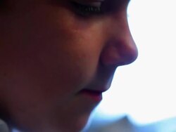 Boy Eating Stock Footage