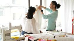 Creative workers in small business Stock Footage