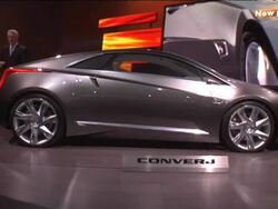 2009 Cadillac Converj concept car montage Stock Footage