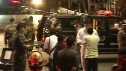Bangkok Bombing at Erawan Shrine Stock Footage