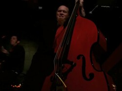 MS ZO PAN Rockabilly band playing in bar / Jacksonville Beach, Florida, USA Stock Footage