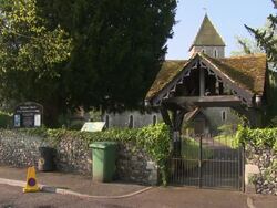 General view at Peaches Geldof Funeral at St Mary Magdalene & St Lawrence Church on April 21, 2014 in Faversham, England. Stock Footage
