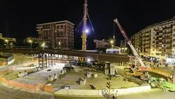 Urban Construction site timelapse Stock Footage