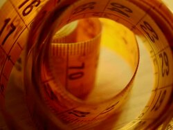 Yellow tape measure Stock Footage