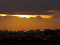 Sun set at Bangkok city timelapse. Stock Footage