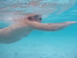 Swimmer, Breaststroke Stock Footage