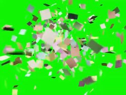 StickyFlyingUp_Blur_GreenScreen Stock Footage