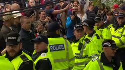 English Defence League rally turns violent Instructional Video