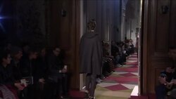 Designer shows mens collection at Paris Fashion Week Instructional Video