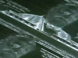 CU, TU, Engraved chrome plate of American fifty dollar bills, Washington DC, USA Stock Footage