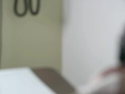 Slow motion of doctor talking with young girl showing scar on chest. Stock Footage