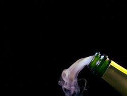 CHAMPAGNE CORK EXPLODING-SLOW MOTION-1080 HD Stock Footage