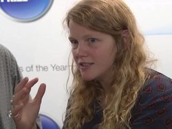 INTERVIEW - Kate Tempest on her musical heroes and connecting to people through her music at Barclaycard Mercury Prize - nominations announcement Stock Footage