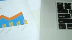 HD : Businessman is analyzing business data Stock Footage