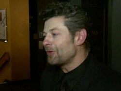 INTERVIEW Andy Serkis on Simon and John, the historical accuracy of the film, comedy at the Burke and Hare World Premiere at London England. (Footage by WireImage Video/GettyImages) Stock Footage