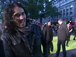 INTERVIEW Russell Brand on synopsis, on what the message, on the film dominating the world, on inventions at the Despicable Me European Premiere at London England. (Footage by WireImage Video/GettyImages) Stock Footage