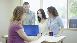 Small business startup company in HD video Stock Footage