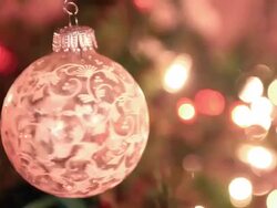 Christmas Ornament Spinning (loopable) Stock Footage