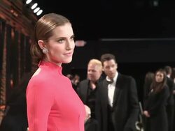 Allison Williams at the 2014 Vanity Fair Oscar Party Hosted By Graydon Carter Stock Footage
