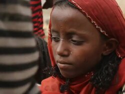 Tattooed girl's face Stock Footage