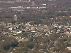 WS AERIAL View of city / South Carolina, United States Stock Footage