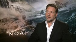 INTERVIEW - Russell Crowe about how he misses his kids during his work Stock Footage