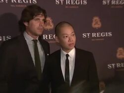 Nacho Figueras and Jason Wu at Debut of The St. Regis Bal Harbour Resort & Residences  Stock Footage