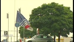 Air France Flag at Half Mast at Headquarters, Paris News Clip