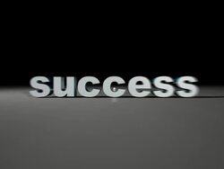 Success Conceps 3D animation Stock Footage