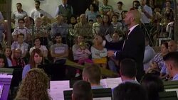 Band Concert in SalobreÃ±a Stock Footage