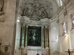 Fatima, Sanctuary of Our Lady of Fatima, interior of the basilica Stock Footage