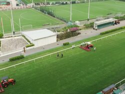 The Race Track must be cleaned after every Race Stock Footage