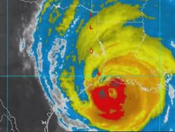 Imagery shows strongest winds ashore as Rita set to hit News Clip