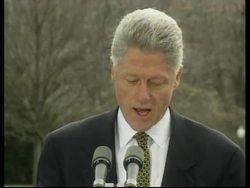 USA: WASHINGTON: PRESIDENT CLINTON UN/IRAQ CRISIS PRESS CONFERENCE News Clip