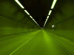 Tunnel (green) Stock Footage