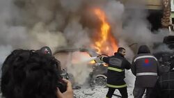 CLEAN : 4 dead in Beirut blast claimed by Qaeda gr News Clip