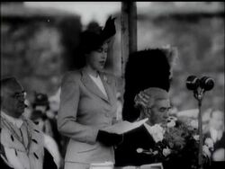 PRINCESS ELIZABETH AT STIRLING News Clip